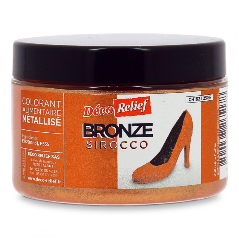 Colorant alimentaire en poudre 20 g - Cool Bronze