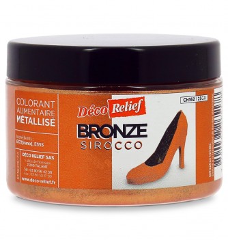 Colorant Alimentaire Métallisé en Poudre - Bronze Sirocco - 25g