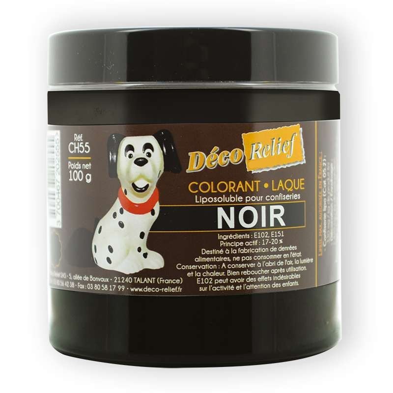 Colorant Alimentaire Liposoluble Noir Laque 100g