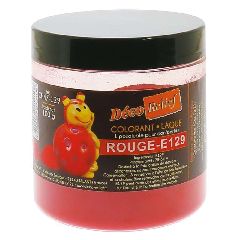 Colorant Alimentaire Liposoluble Rouge Tomate E129 Laque 100g