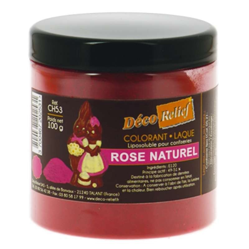 Colorant Alimentaire Liposoluble Rose E120 Laque 100g