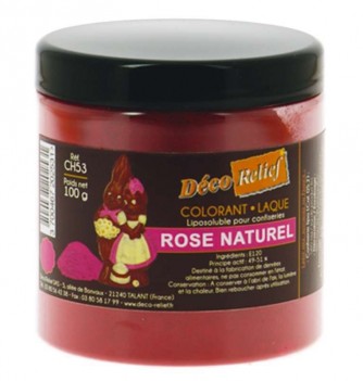 Colorant Alimentaire Liposoluble Rose E120 Laque 100g