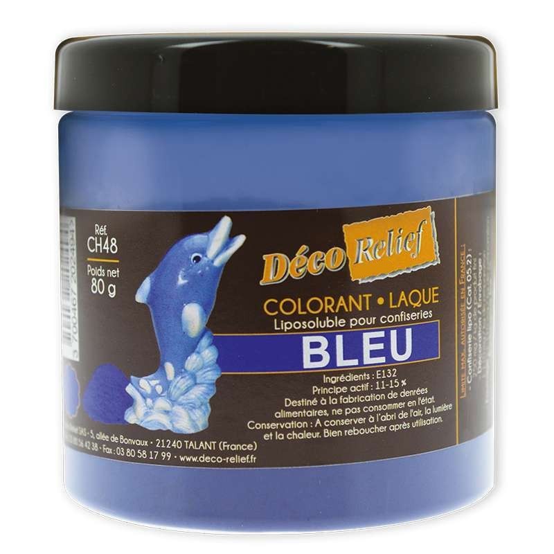 Colorant Alimentaire Liposoluble Bleu Laque 100g