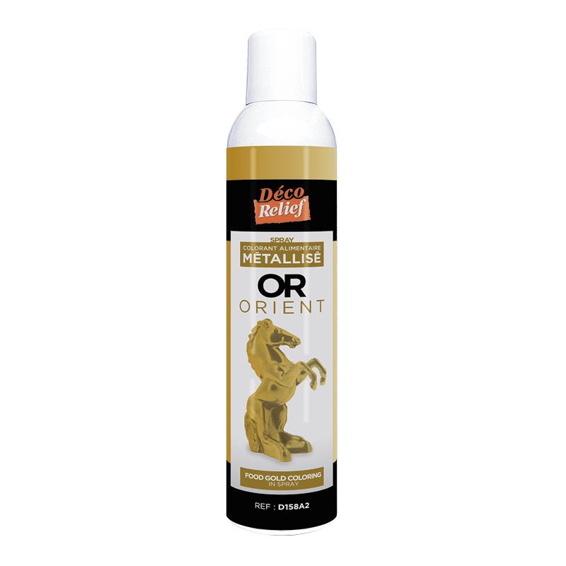 Spray Alimentaire Or Orient Métallisé - 300 mL
