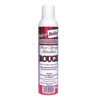 Spray Alimentaire Rouge Métallisé - 405ml