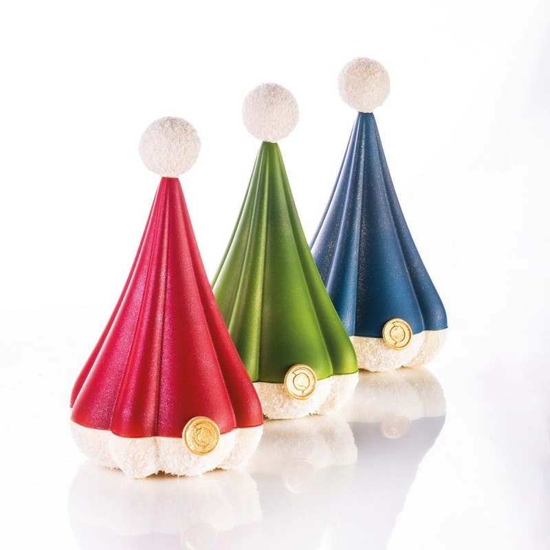 Chocolate Mould - Set of 2 Modern Santa Hats