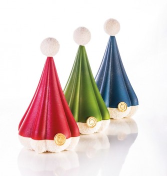 Chocolate Mould - Set of 2 Modern Santa Hats