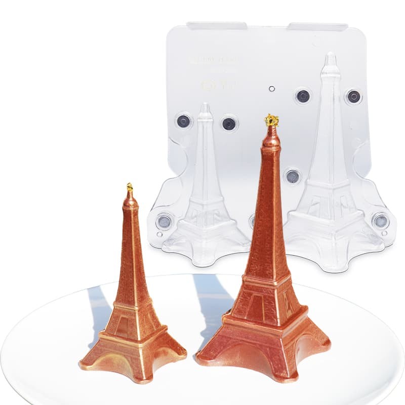 Injection mould - Double Eiffel Tower 12 and 16 cm