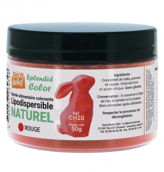 Colorant rouge royal intense (poudre alimentaire) 50 g - Deco Relief