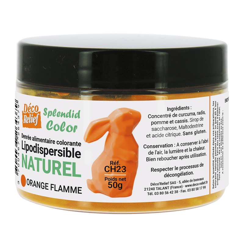 Fire orange Natural Lipodispersible Coloring Foodstuff