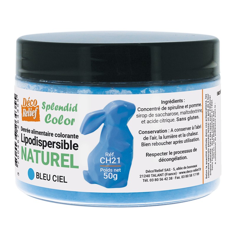 Colorant vert pomme intense (poudre alimentaire) 50 g - Deco Relief