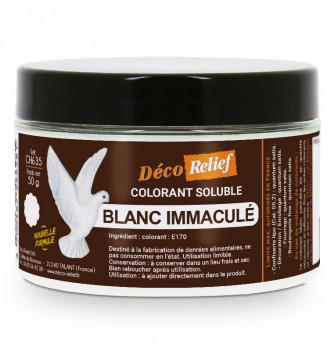 FAT SOLUBLE FOOD COLOR - Immaculate white - 50 GR