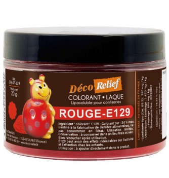 Colorant Alimentaire Liposoluble Rouge Tomate Laque 20g