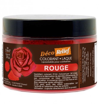 Colorant Alimentaire Liposoluble Rouge Laque 20g