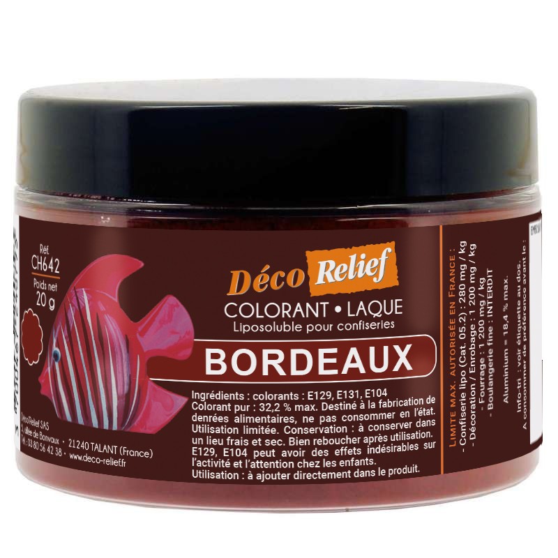 Petit Pot Colorant Laque Bordeaux 20gr