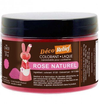 Colorant Alimentaire Liposoluble Rose E120 Laque 20g