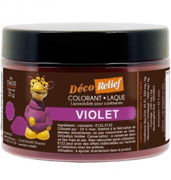 Colorant Alimentaire Liposoluble Violet Laque 20g