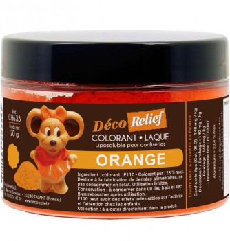 Colorant orange alimentaire liposoluble