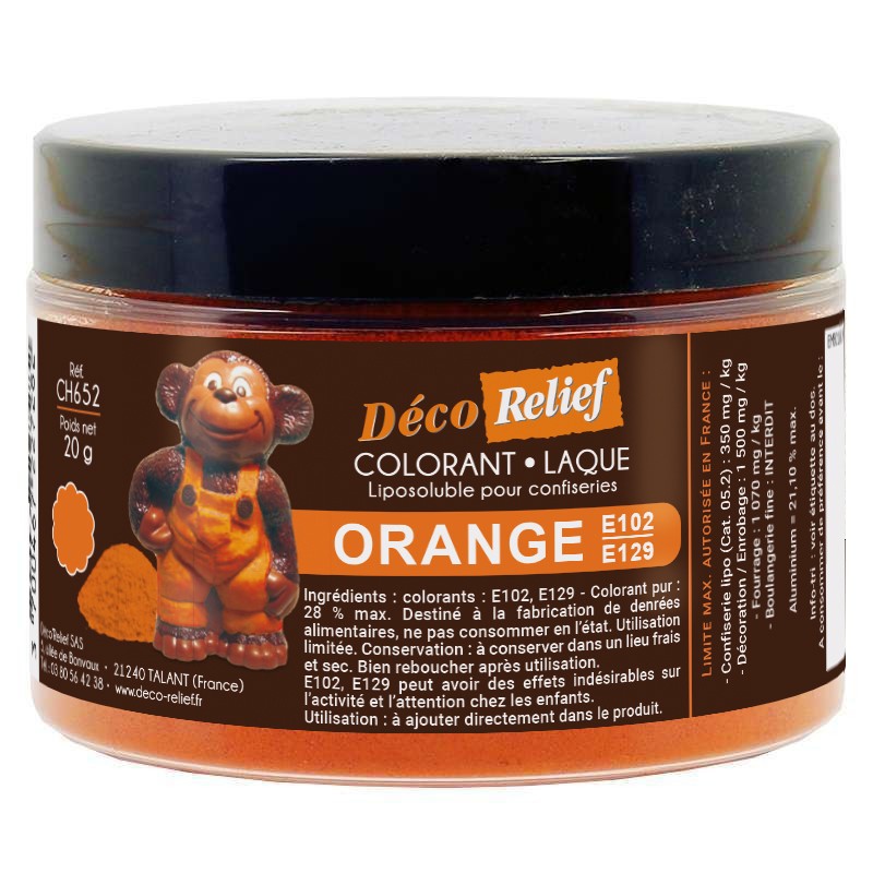 Fat Soluble Food Color - Orange E102-E129 - 20 gr