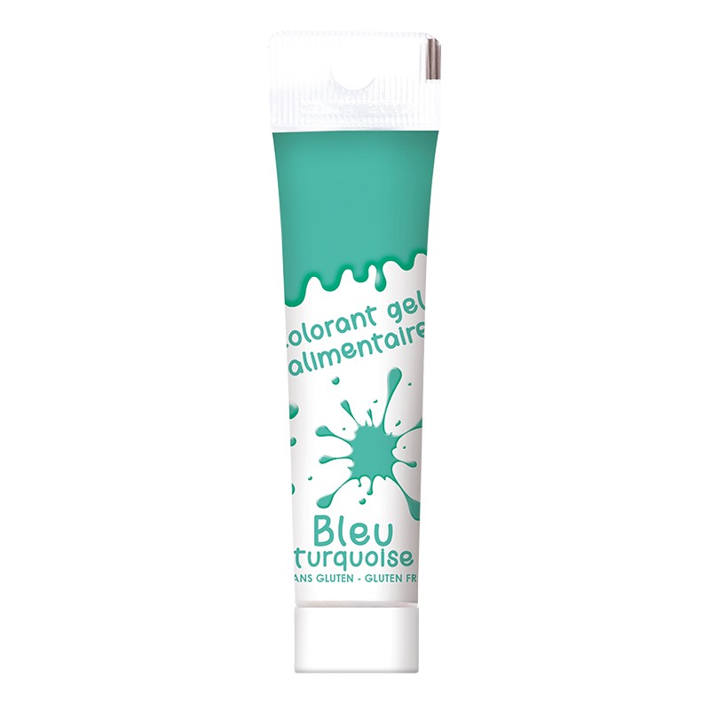 Colorant alimentaire gel - Bleu turquoise