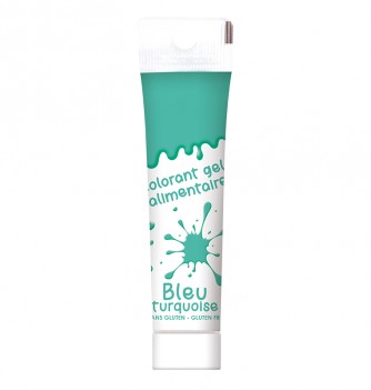 Colorant alimentaire gel - Bleu turquoise