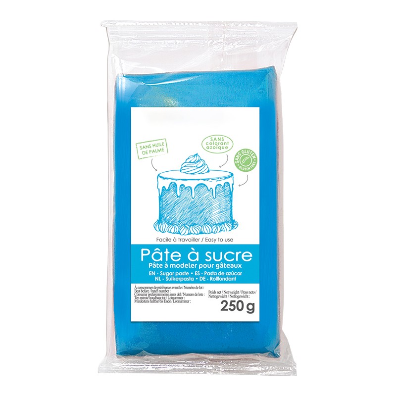 Pâte à Sucre Bleu - 250g