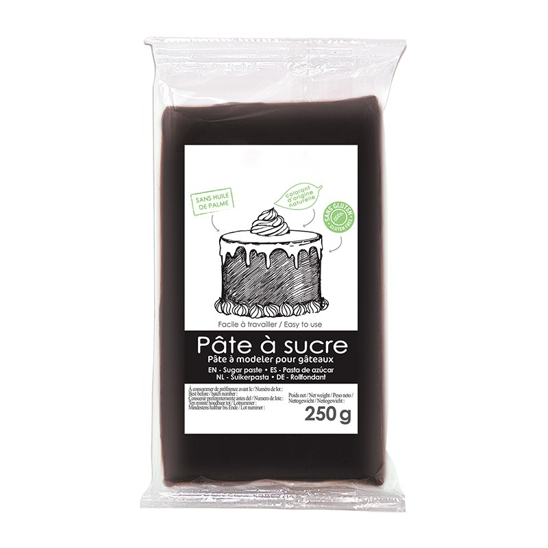 Pâte à Sucre Noir - 250g