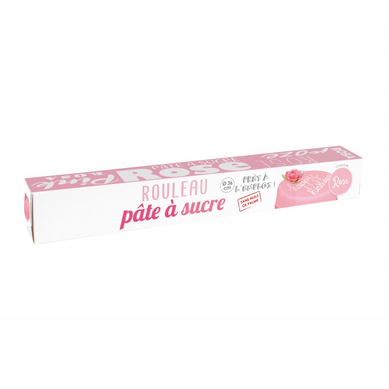 Pink Rolled Sugar Paste - 430g