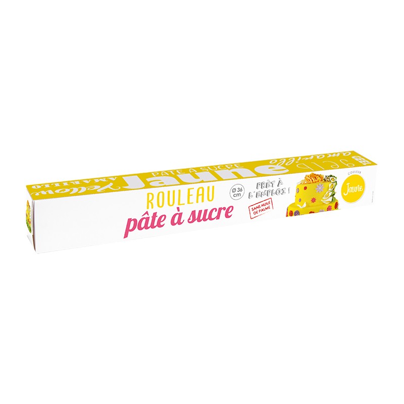 Yellow Rolled Sugar Paste - 430g