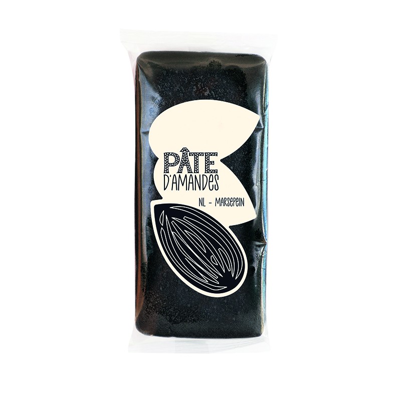 Pâte d'amande Noir - 200g