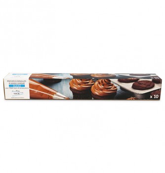 Blue Disposable Pastry Piping Bags on a roll - 10 pcs