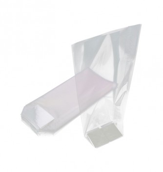 100 Sachets Fond Carton Transparents - 10x22cm - 35µ