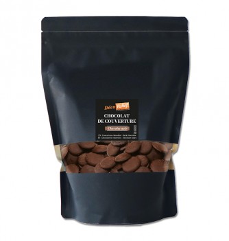 Chocolat de couverture 1KG - Noir 58% cacao