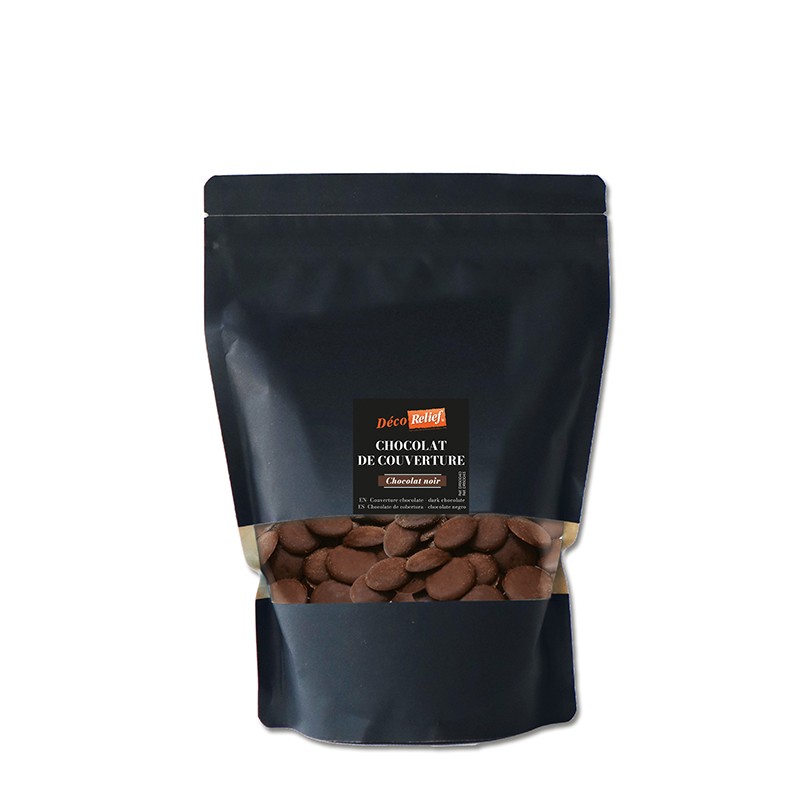 Chocolat de couverture 200g - Noir 58% cacao