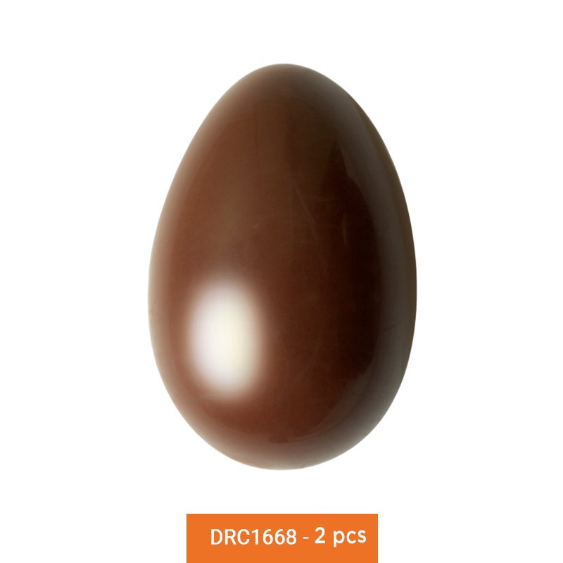 Smooth Chocolate Egg Mould - 2 pcs