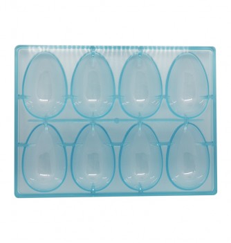 Smooth Chocolate Egg Mould - 8 pcs