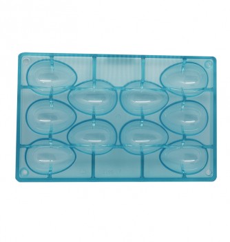 Smooth Chocolate Egg Mould - 10 pcs