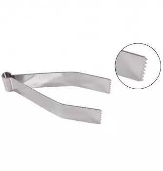 Stainless Steel Dough Tongs - Fluted