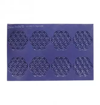 Tapis silicone DECO TUILE - 8 Rosaces
