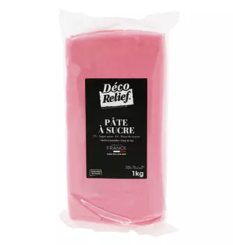 Pâte à Sucre Française Rose - 1 Kg