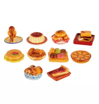 Set of 50 Assorted Pastry-Themed Charms