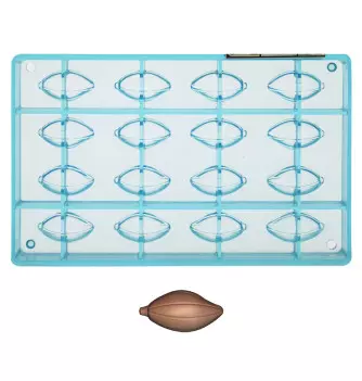 Chocolate mould - 16 Cocoa beans