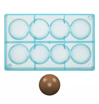 Chocolate mould - 8 Half Spheres