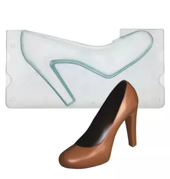Chocolate mould - Big Shoe + 4 Clips