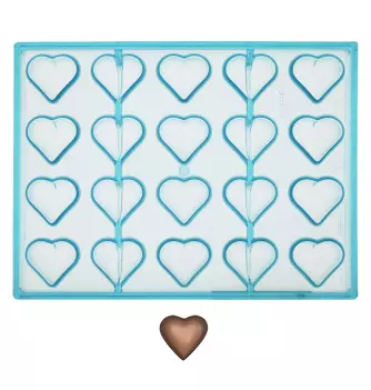 Moule Chocolat 20 Bonbons coeur