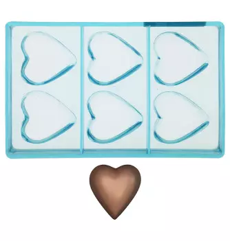 Moule Chocolat 6 Cœurs