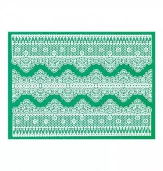 Tapis Dentelle Silicone Frise Classique