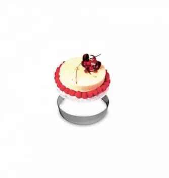 Cercle Mousse Pâtisserie Inox - Ø 7,5cm - H 4,5cm