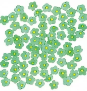 Gumpaste Flowers - Green mini-flowers
