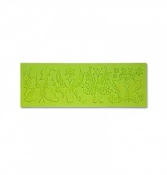 MOULE SILICONE DENTELLE PAPILLONS FLEURS